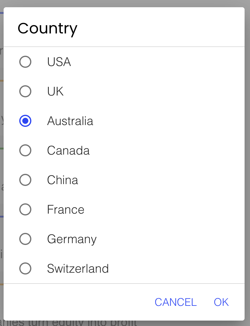 Country List