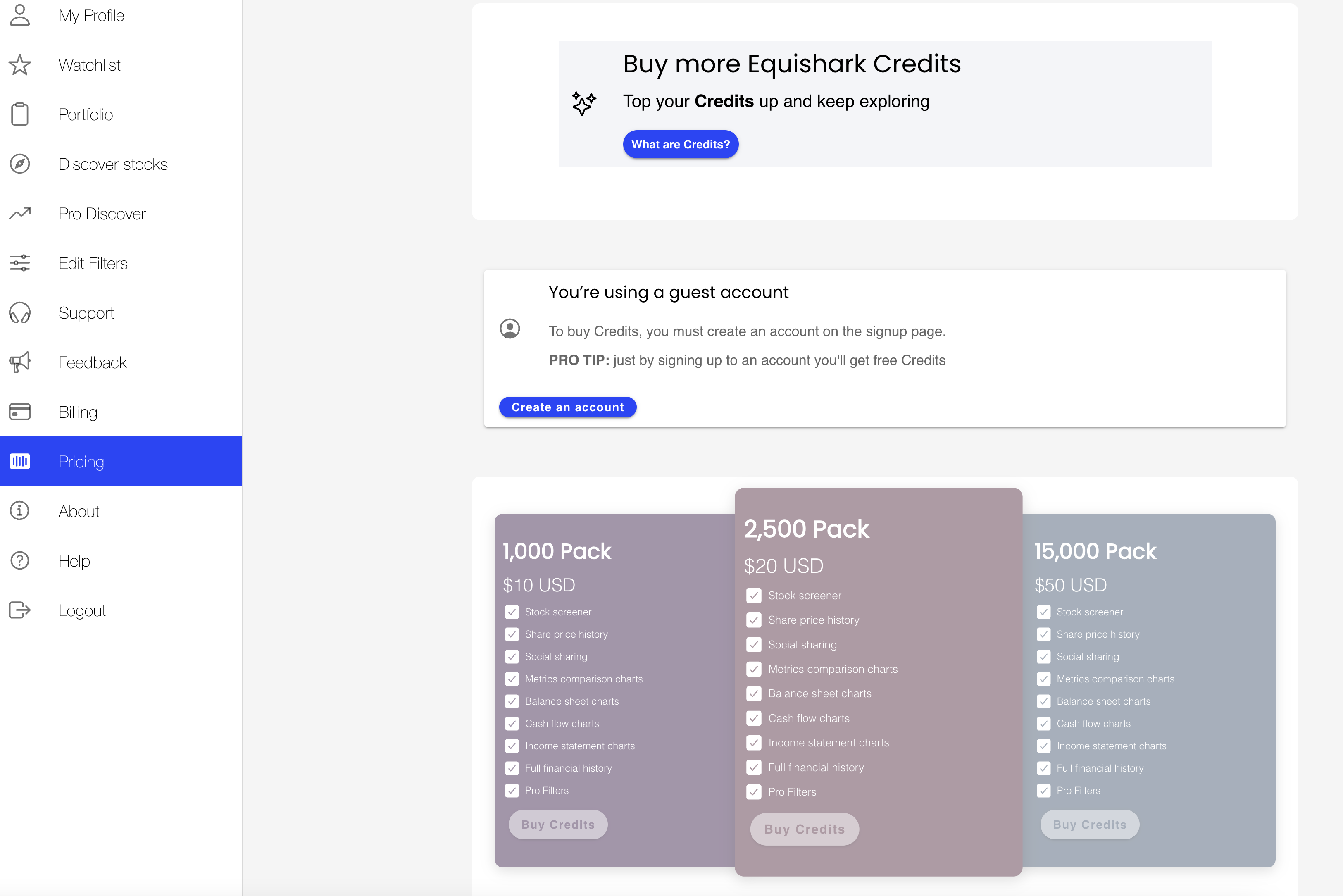 Pricing