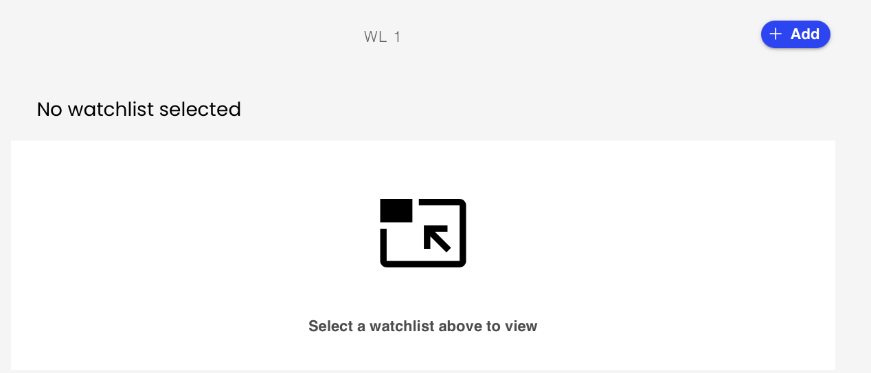 One Watchlist